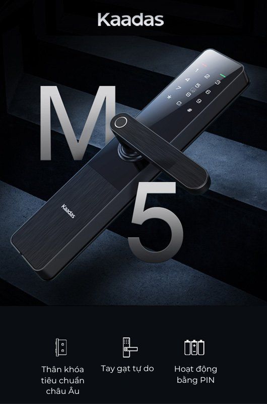 Khóa vân tay KAADAS M5 ảnh bìa