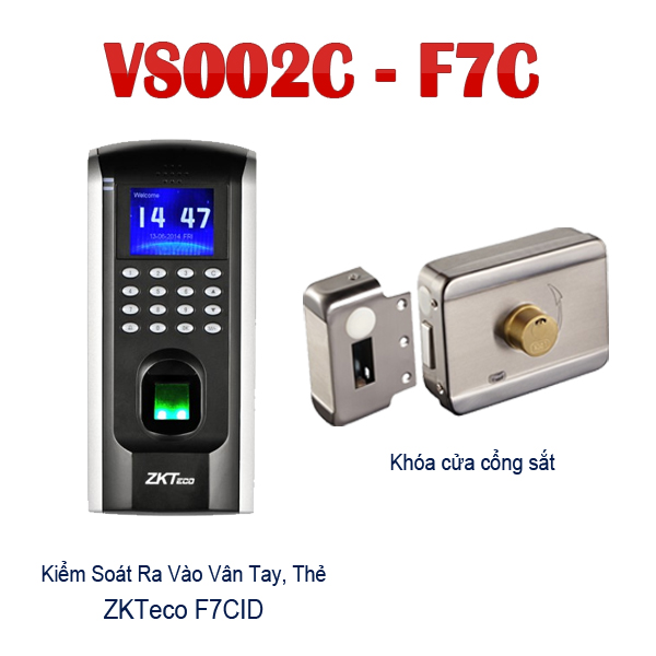 Khóa vân tay cửa cổng VS002C-SF200 có chìa