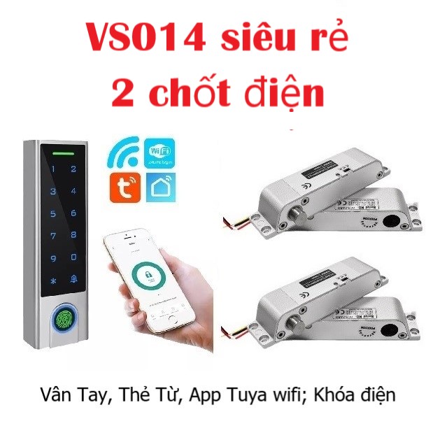 Bộ Khóa Cửa Sắt VS014 Siêu Rẻ cho 2 cánh mở - Khóa Nhà Trọ Giá Rẻ, Khóa Cửa Sắt Giá Rẻ, Khóa Vân Tay Nhà Trọ Giá Rẻ