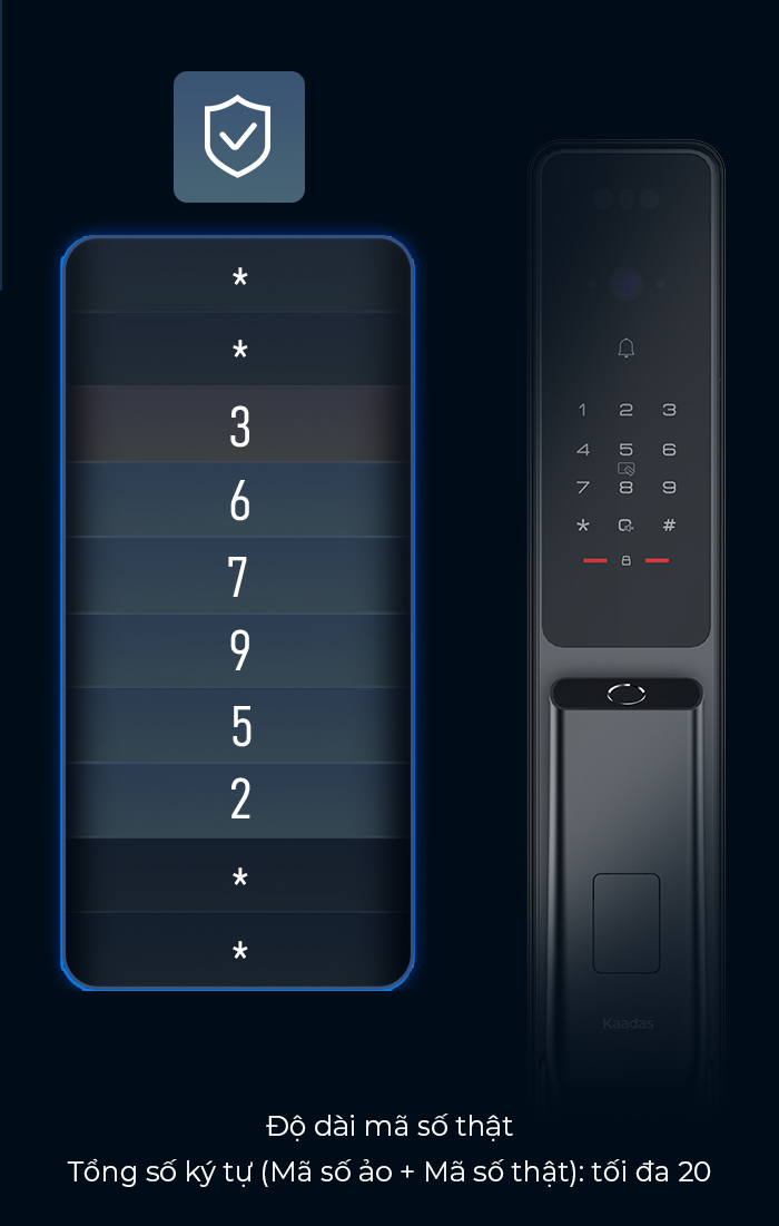 khóa thông minh, kaadas q9-fvp, khóa cửa bằng tĩnh mạch, khóa cửa khuôn mặt 8